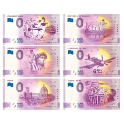Lot 11 Billets Souvenir 0 Euro + Billet Zagreb - Capitale de la Croatie OFFERT