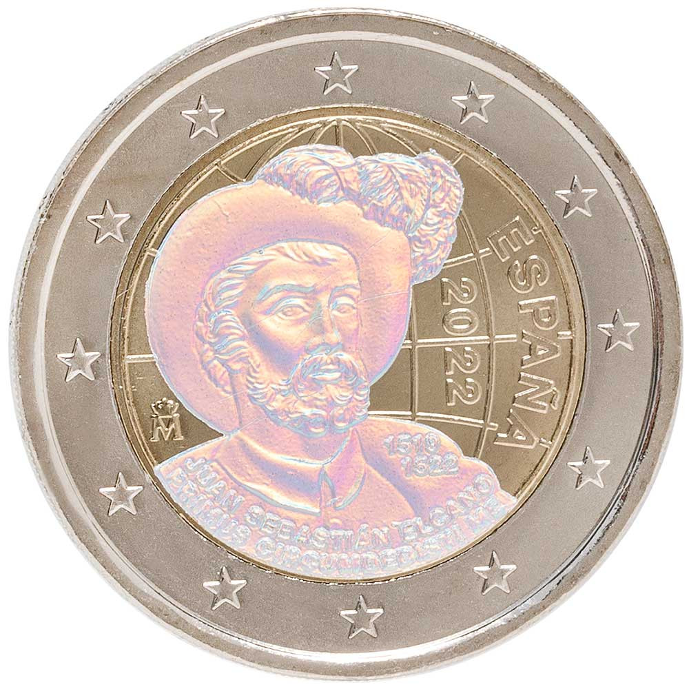 2 Euro Espagne 2022 - Circumnavigation hologramme