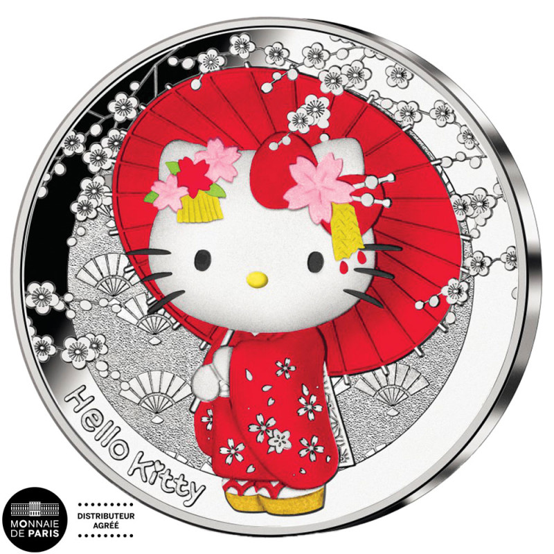 10 Euro Argent France BE 2024 - Japon colorisée - Hello Kitty