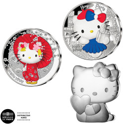 Lot des 3 x 10 Euro Argent France BE 2024 - Hello Kitty