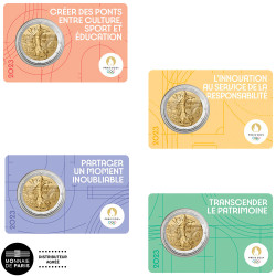 Lot 4 x 2 Euro France BU 2023 - Semeuse