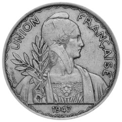1 Piastre Indochine française 1947
