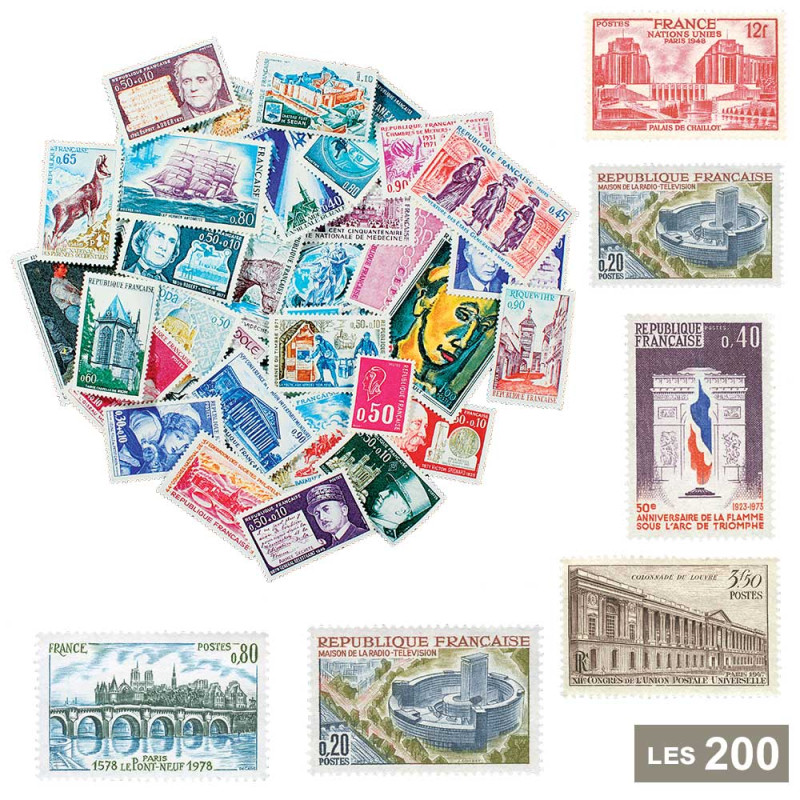 Lot De 200 Timbres De La Communauté Française - état TTBE, Non Modifiés
