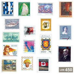 Lot de 450 timbres Amérique du Nord