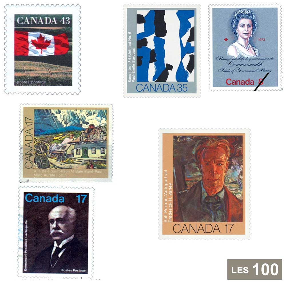 100 timbres Canada