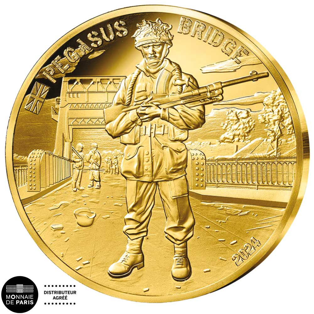 50 Euro Or France BE 2024 - D-DAY Royaume-Uni