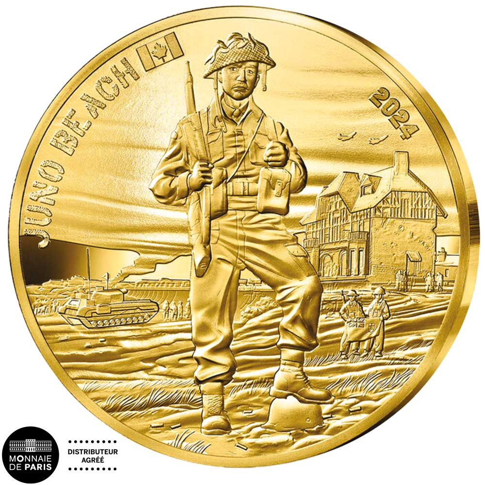 50 Euro Or France BE 2024 - D-DAY Canada