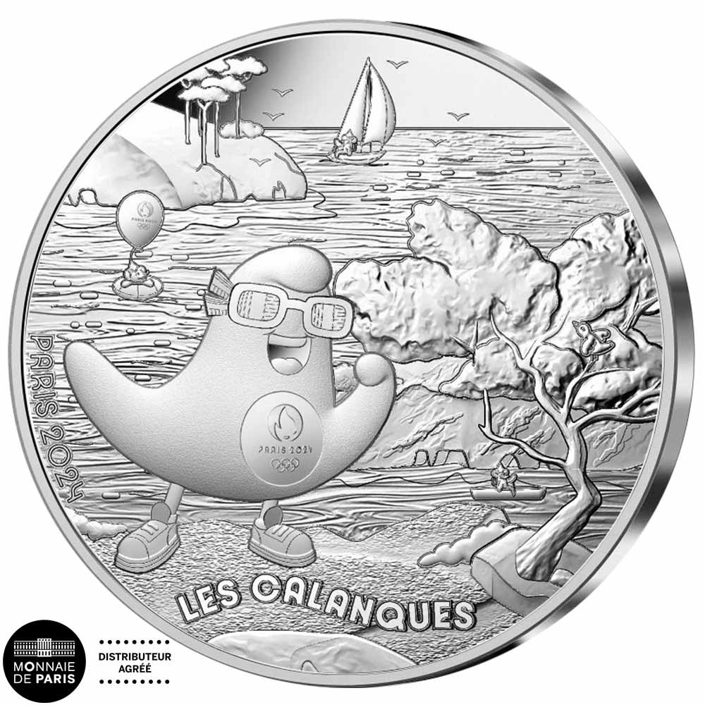 10 Euro Argent France 2024 - Les Calanques