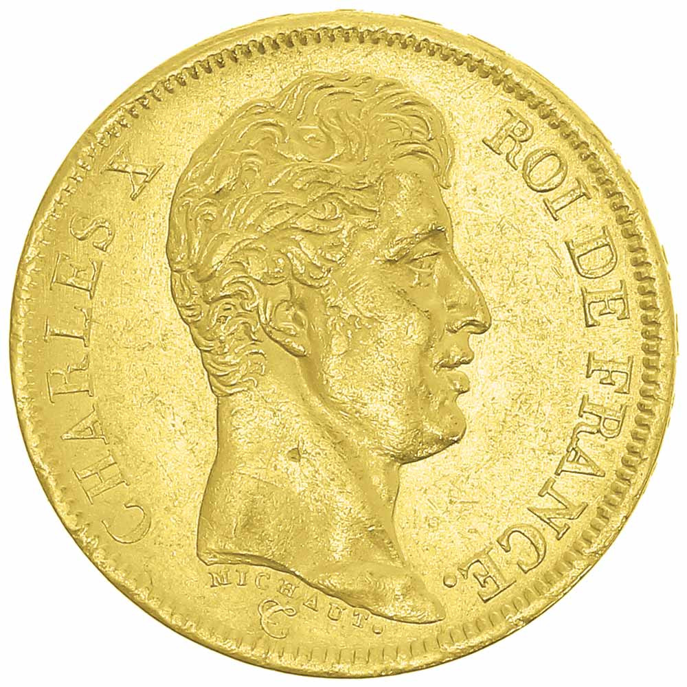 40 Francs Or Charles X 1824A