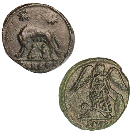 2 Follis Constantinople et Rome (330-346)