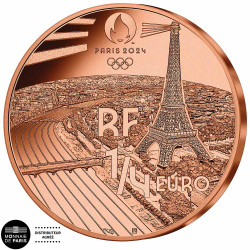 La 1/4 Euro Cupronickel France Olympique offerte*