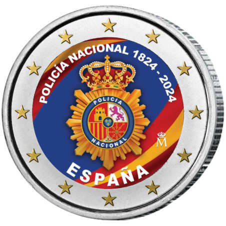 2 Euro Espagne 2024 - 200 ans de la police nationale