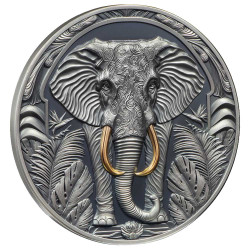 5 Dollars Argent Niue 2024 - Éléphant