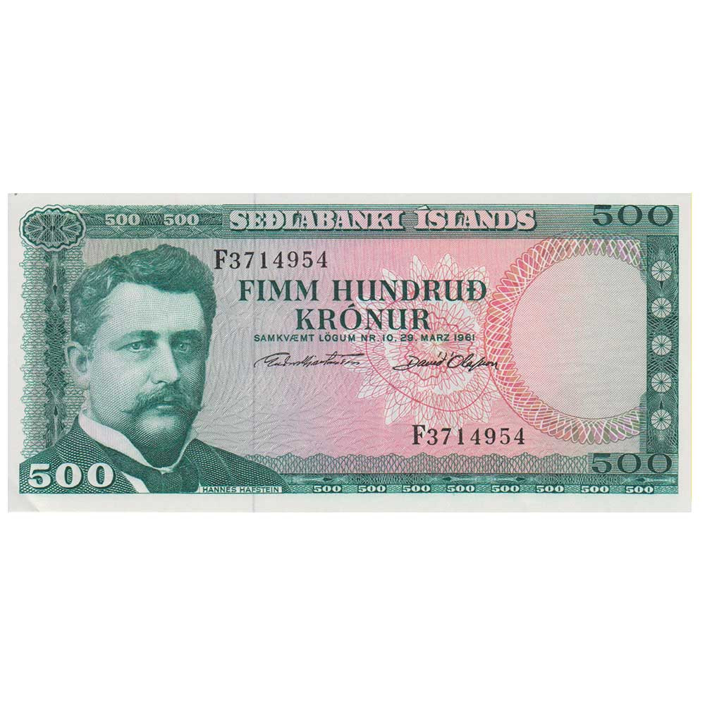 500 Couronnes Islande 1961