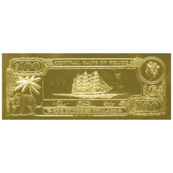 100 Dollars Or Belize 1984 - Clipper