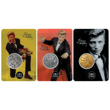 Lot des 3 Blisters Johnny Hallyday