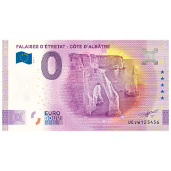 Billet Souvenir 0 Euro - Falaises d’Étretat - Côte d’Albâtre
