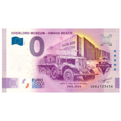 Billet Souvenir 0 Euro - Musée Orverlord - Omaha Beach