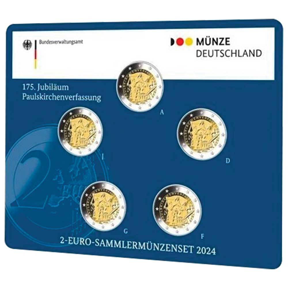5 x 2 Euro Allemagne BU 2024 - 175 ans de la constitution de Francfort