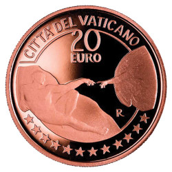 20 Euro Cuivre Vatican BE 2023 - La création d’Adam