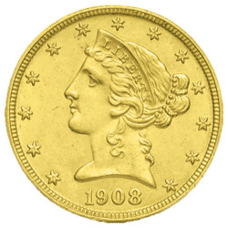 5 Dollars Or USA "Liberty"...