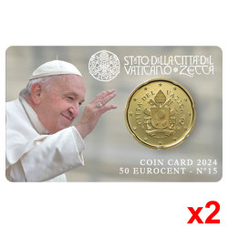 2 Minisets 50 Cent Vatican 2024