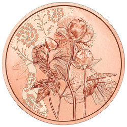 10 Euro Cuivre Autriche BU 2024 - Pivoine