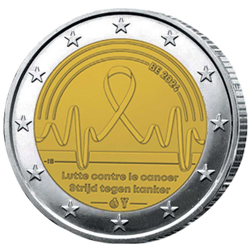 2 Euro Belgique BU 2024 - Lutte contre le cancer