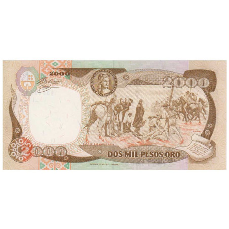 2 000 Pesos Colombie 1990 - Simon Bolivar (1783-1830) (2)