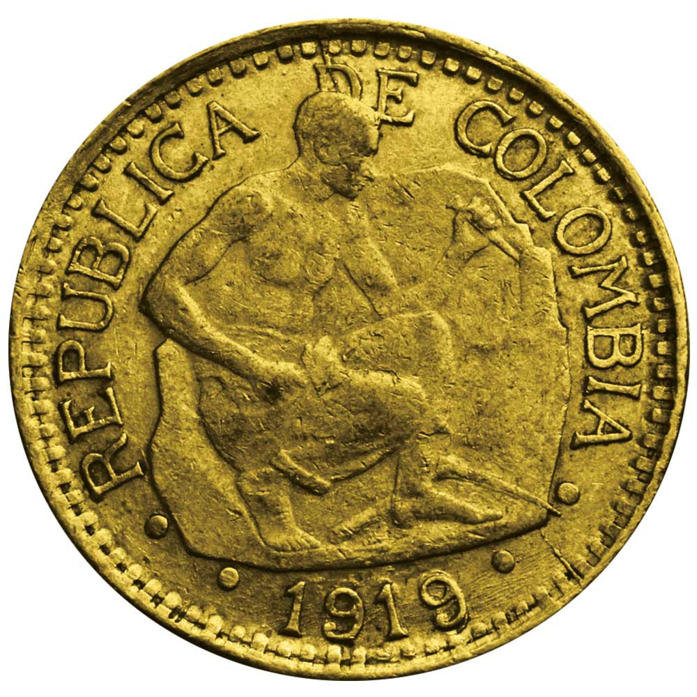 5 Pesos Or Colombie - Tailleur de pierre