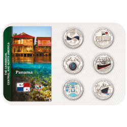 Série Panama colorisée - 100 ans du canal de Panama