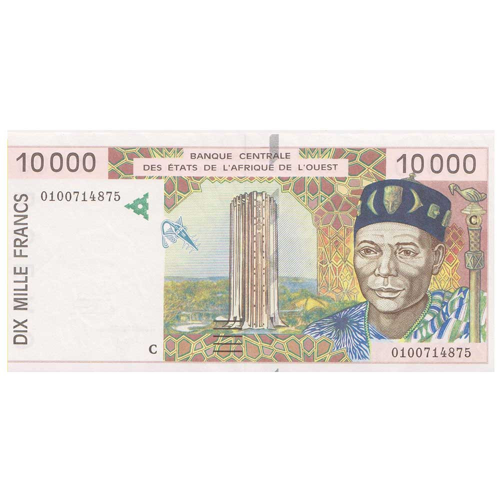 10 000 Francs États d’Afrique de l’Ouest 2001 - Siège de la BCEAO - Dakar