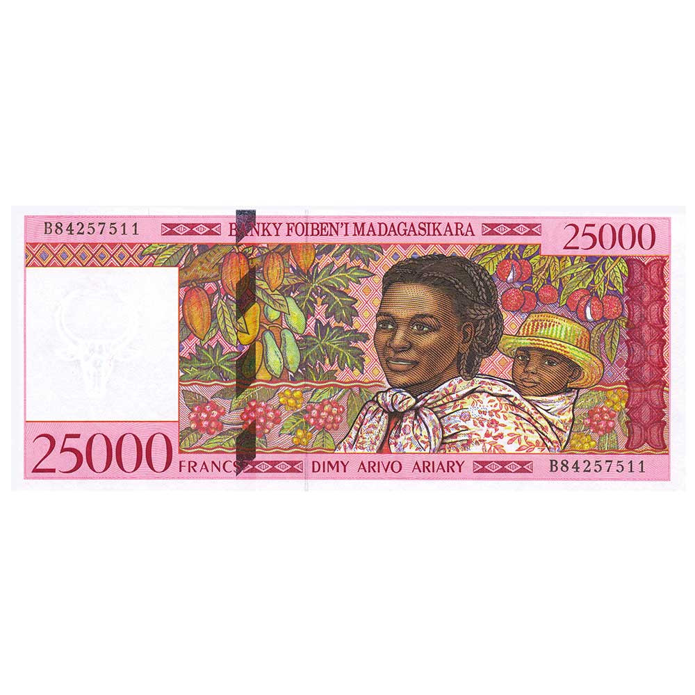25 000 Francs Madagascar 1998 - Femmes autochtones