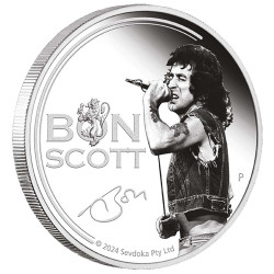 1 Dollar Argent BE 2024 - Bon Scott - AC/DC