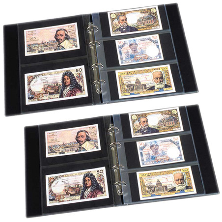 Lot de 2 classeurs à billets