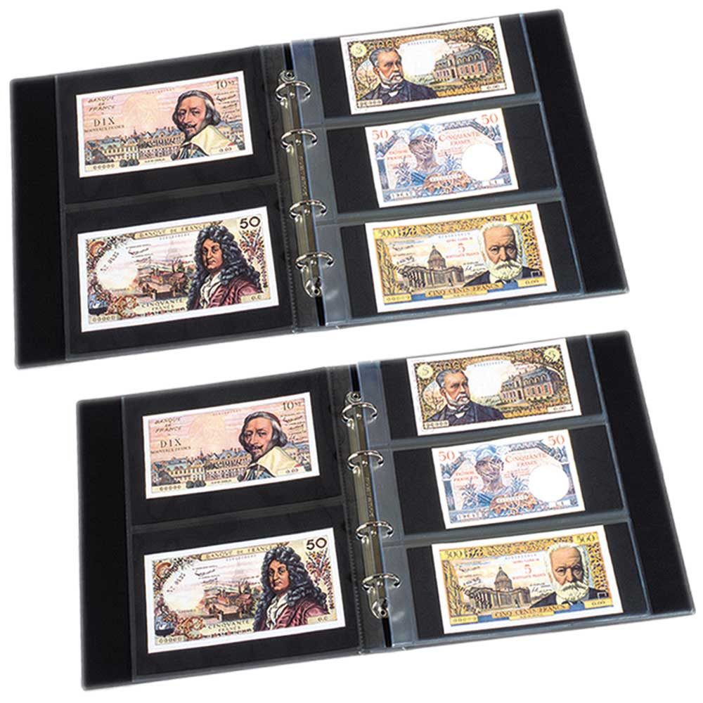 Lot de 2 classeurs à billets