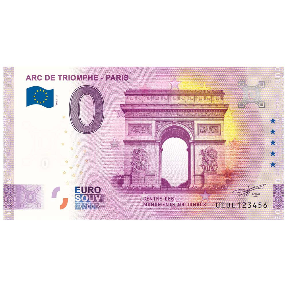 Billet Souvenir 0 Euro - Arc de Triomphe