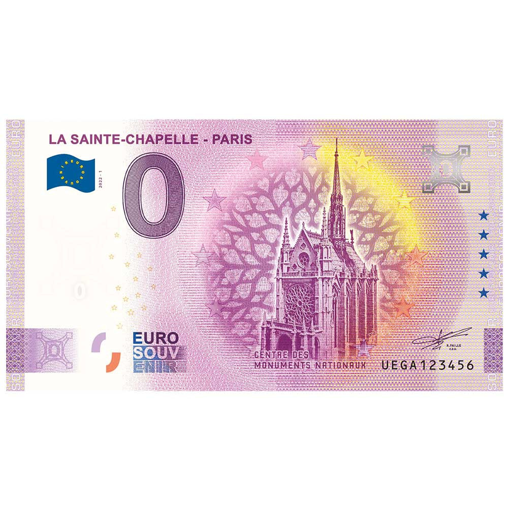 Billet Souvenir 0 Euro - La Sainte-Chapelle de Paris