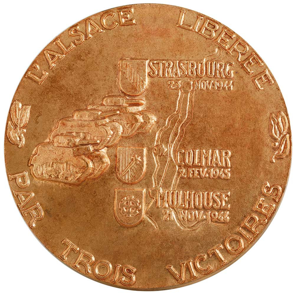 Pièce de collection Bronze - L’Alsace libérée