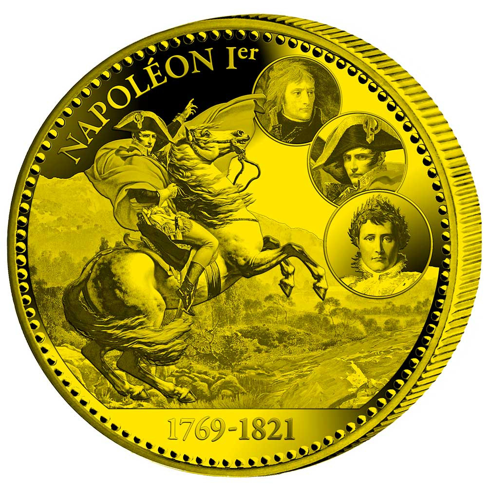 Pièce de collection dorée - Bicentenaire de Napoléon Ier