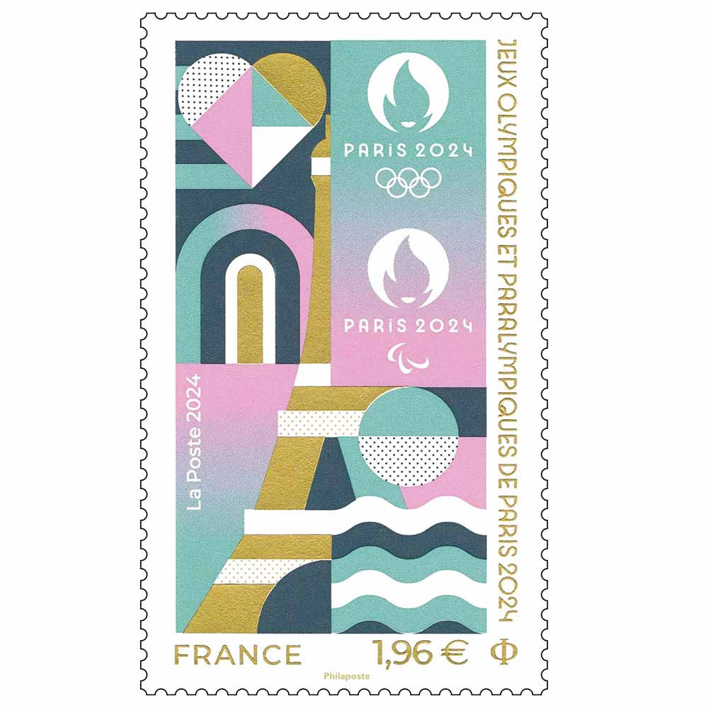 Le Timbre officiel des Jeux Olympiques de 2024 offert*