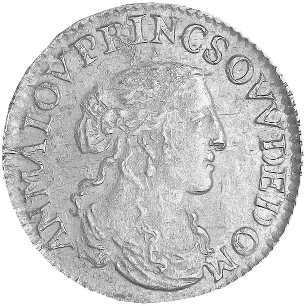 1/12 Écu Argent 1664-1668 - Duchesse Anne-Marie-Louise d’Orléans