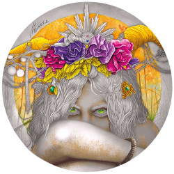 2 Dollars Argent Niue 2024 colorisée - Fauna