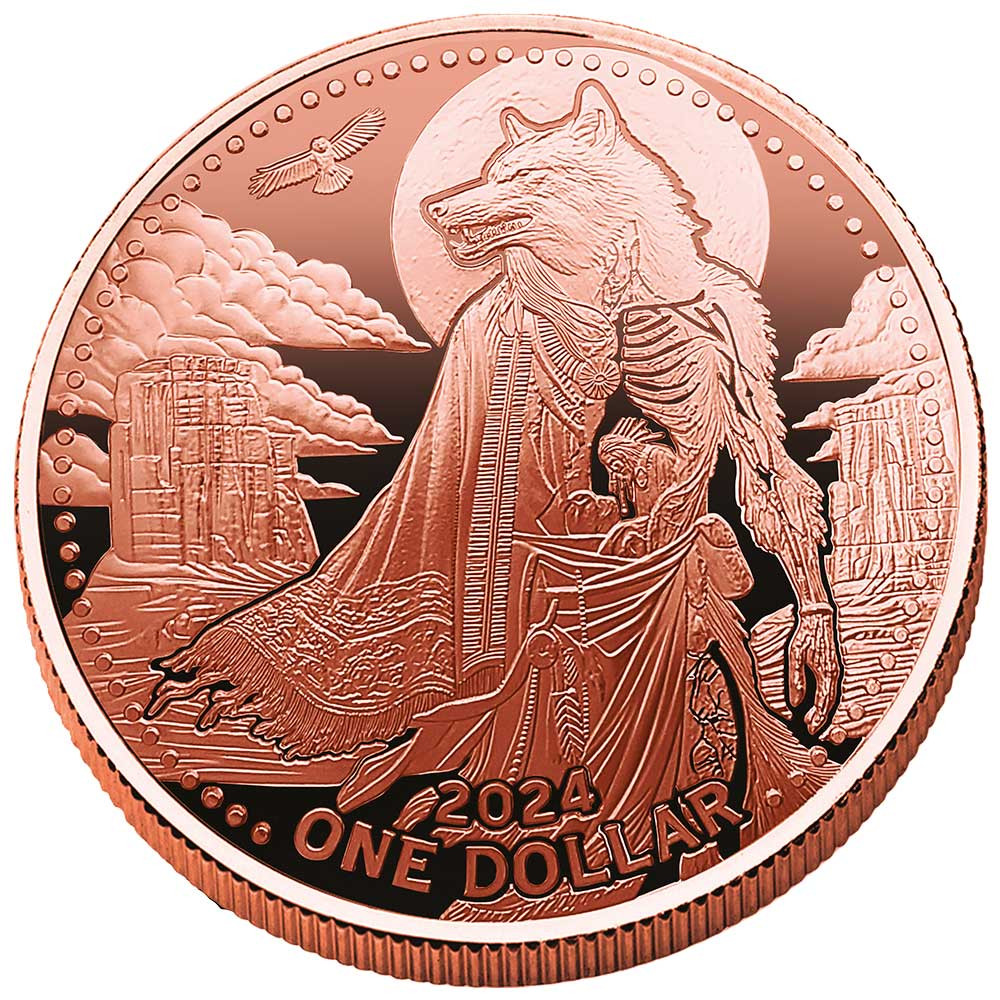 1 Dollar Cuivre BU 2024 - Mesa Grande - Chaman - Marcheur de peau
