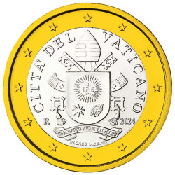 1 Euro Vatican BU 2024 - Pape François