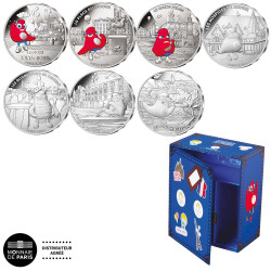 Lot 7 x 10 Euros Argent France 2024 V2 + le coffret à -50%