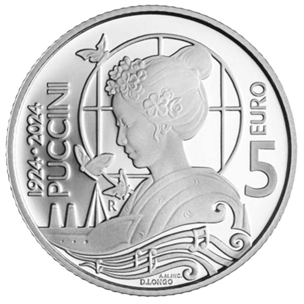 5 Euro Argent Saint-Marin BE 2024 - Giacomo Puccini