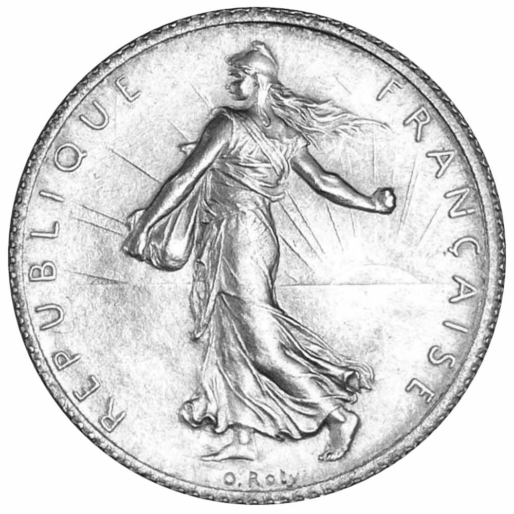 1918 - 1 Franc Argent - type Semeuse IIIeme République