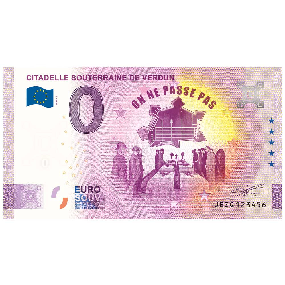 Billet Souvenir 0 Euro - La Citadelle de Verdun