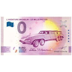Billet Souvenir 0 Euro - La DS Mille-Pattes - Michelin